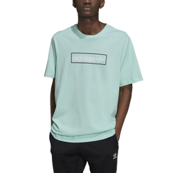 Men's - adidas Linear Logo T-Shirt - Green/White