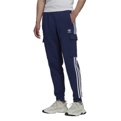 Men's - adidas Essentials Cargo Fleece Pants - Navy/Navy