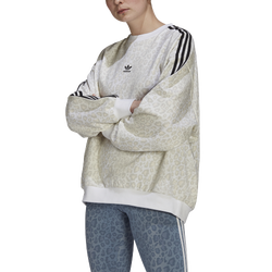 Women's - adidas Crew Sweatshirt - White/White