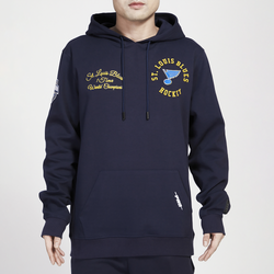 Men's - Pro Standard Blues Hybrid Pullover Hoodie - Navy