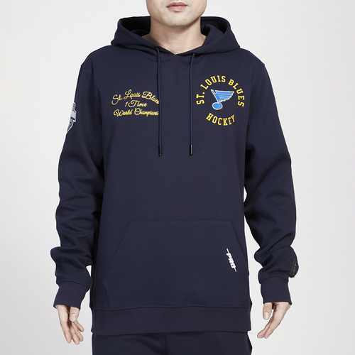 Pro Standard Mens  Blues Hybrid Pullover Hoodie In Navy