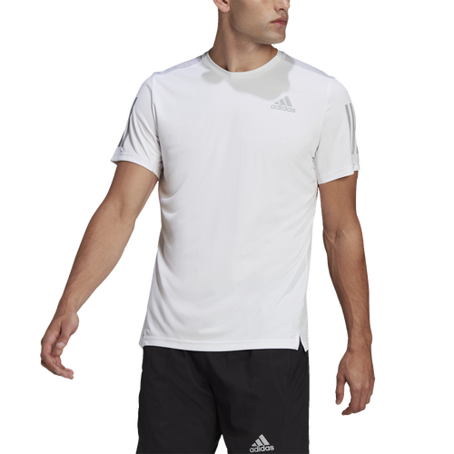 

adidas Mens adidas Own The Run T-Shirt - Mens White/Silver Size M