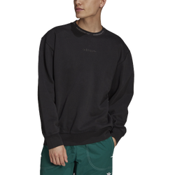 Men's - adidas Originals Easter Sunday Service Fleece Crew - Black/Black