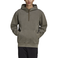 Mens - adidas Originals Estr IP Fleece Hoodie - Green/Green