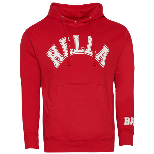 

Hella Bay Mens Hella Bay Hella Hoodie - Mens White/Red Size XL