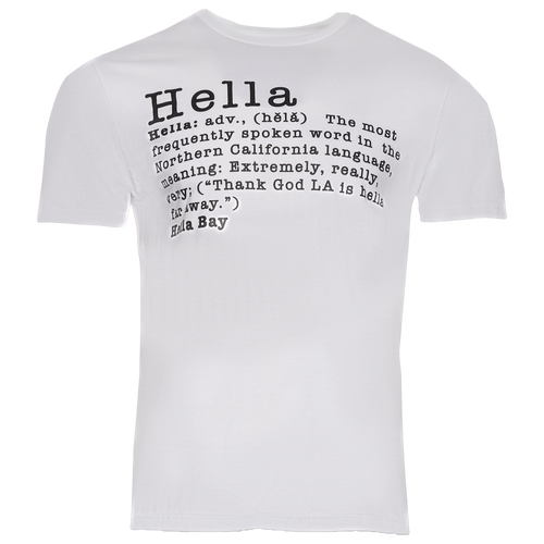 

Hella Bay Mens Hella Bay Hella T-Shirt - Mens White/Black Size M