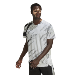 Men's - adidas Own The Run Tiger Camo T-Shirt - White/Black