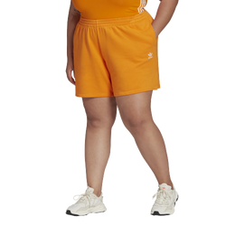 Women's - adidas Plus Size Shorts - Bright Orange/Bright Orange