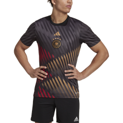 Men's - adidas 2022 Pre-Match Soccer Jersey - Black/Grey/Victory Red