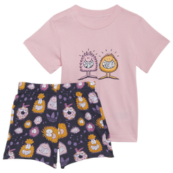 Boys' Toddler - adidas Kevin Lyons T-Shirt Set - Pink/White