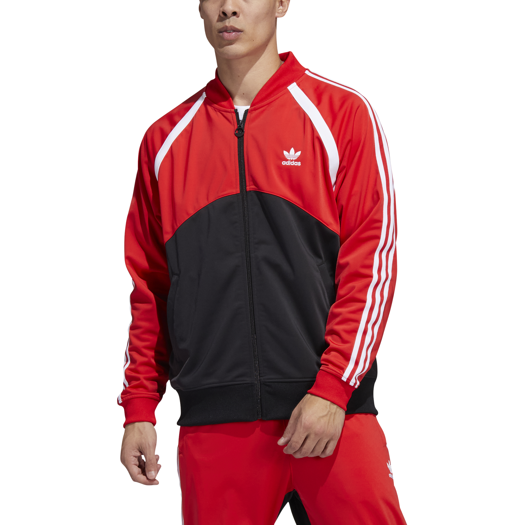 Red store superstar jacket