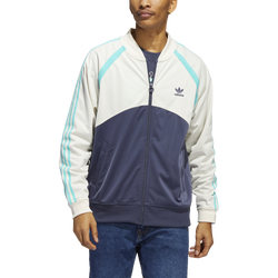 Men's - adidas Originals Superstar CB Track Jacket - Wonder White/Semi Mint Rush/Navy