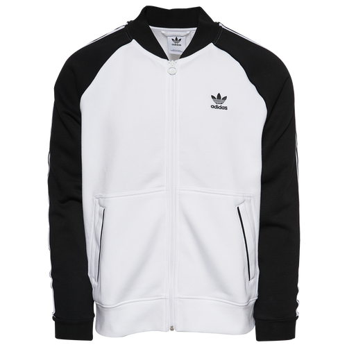 

adidas Originals Mens adidas Originals Superstar Fleece Jacket - Mens Black/White Size XS