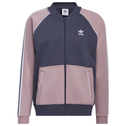 Men's - adidas Originals Superstar Fleece Jacket - Navy/Mauve