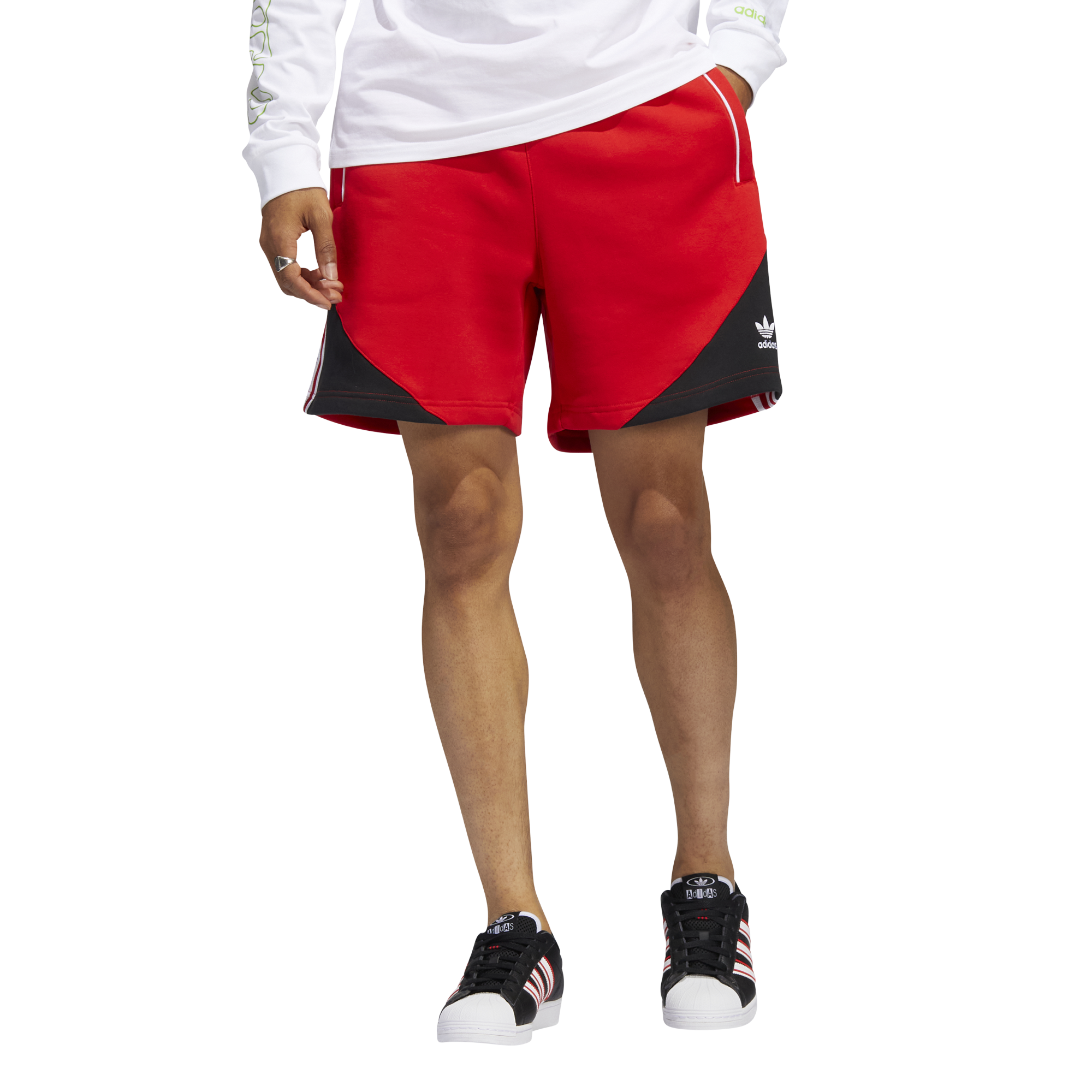 Adidas best sale sweatpant shorts