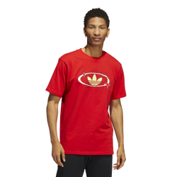 Men's - adidas Originals Trefoil Forever T-Shirt - Red/Yellow