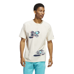 Men's - adidas Originals Superstar Bball Photo T-Shirt - Wonder White