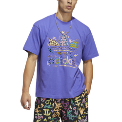Men's - adidas Pride T-Shirt - Purple/Multi