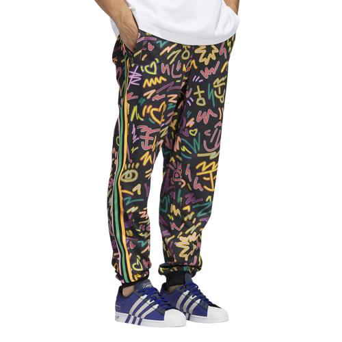 

adidas Originals Mens adidas Originals Pride Superstar Pants - Mens Black/Multi Size S