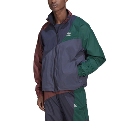 Men's - adidas Bold Woven Track Top - Navy/Maroon