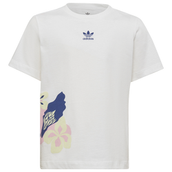 Girls' Preschool - adidas Flower T-Shirt - White/White