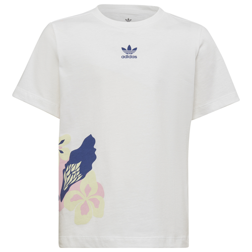 Adidas Originals Kids' Girls Flower T-Shirt In White/White | Modesens