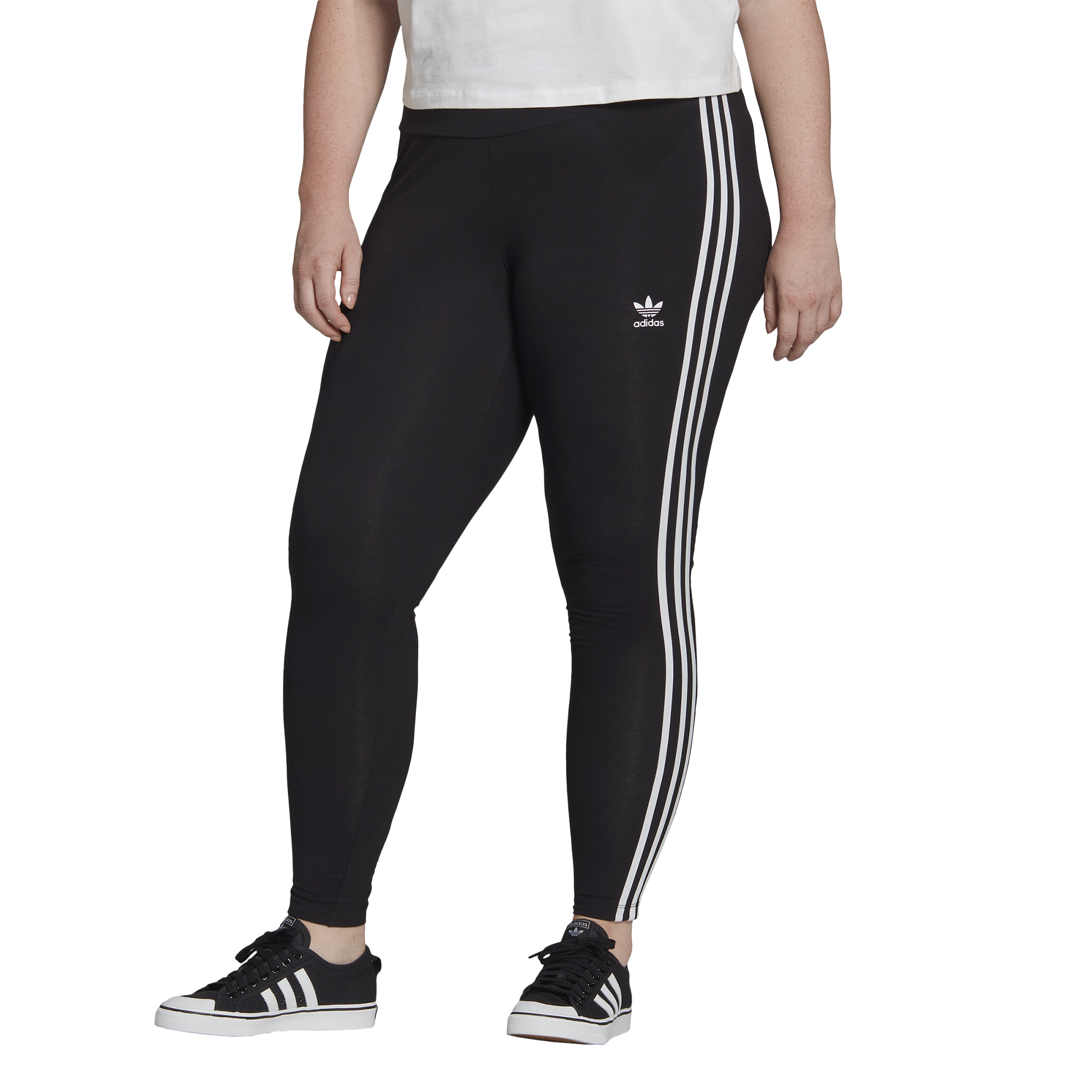 Adidas Originals Adicolor Classics 3-Stripes Tights (Plus Size) - Women ...