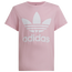 adidas Originals Trefoil T-Shirt - Boys' Grade School Pink/White