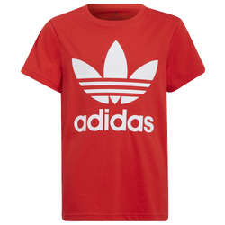 Boys' Grade School - adidas Originals Trefoil T-Shirt - Red/White