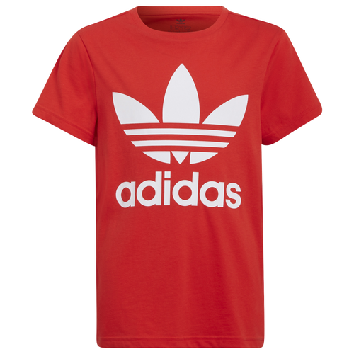 

adidas Originals Boys adidas Originals Trefoil T-Shirt - Boys' Grade School Red/White Size L