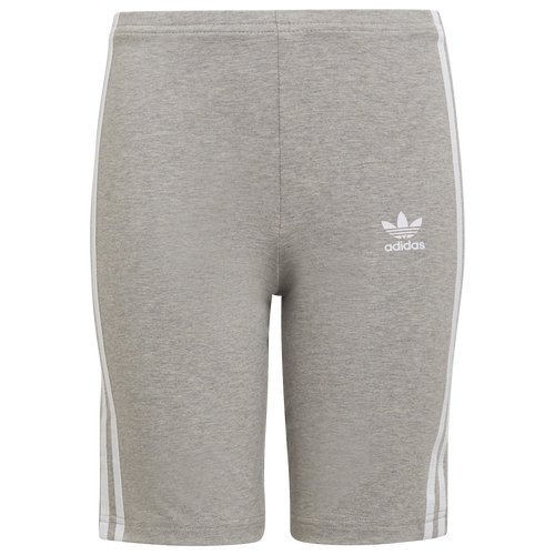 

adidas Originals Girls adidas Originals Adicolor Cycling Shorts - Girls' Grade School Med Gray Heather/White Size M