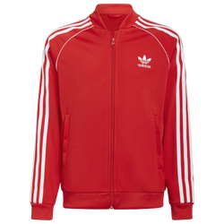 Boys' Grade School - adidas Originals Adicolor Superstar Track Jacket_FEB11 - Vivid Red/White