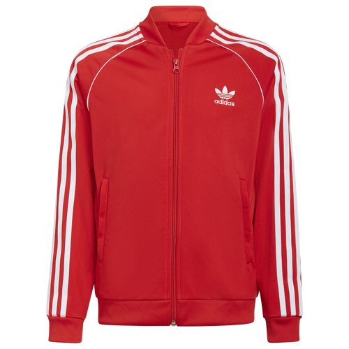 

adidas Originals Boys adidas Originals Adicolor Superstar Track Jacket - Boys' Grade School Red/White Size XL