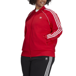 Women's - adidas SST Track Top - Red/Red