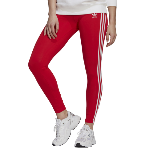 Adidas Originals Adicolor Classic 3-stripes Tights In Red/white
