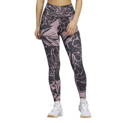 Women's - adidas 7/8 Flower Tights - Purple/Purple