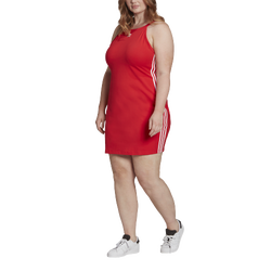 Women's - adidas Plus Size Dress - Red/White