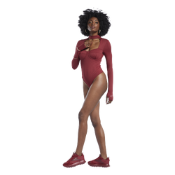 Women's - Reebok Cardi Bodysuit - Red/Red