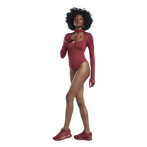 

Reebok Womens Reebok Cardi Bodysuit - Womens Red/Red Size S