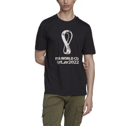 Men's - adidas World Cup 2022 Official Emblem Soccer T-Shirt - Black