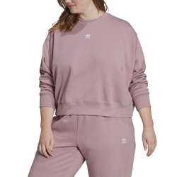 Women's - adidas Originals Adicolor Essentials Crew Sweatshirt (Plus Size) - Pink/Pink