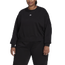 adidas Plus Size Sweatshirt - Women's Black/White