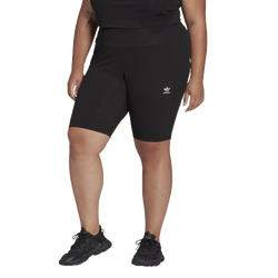Women's - adidas Originals Essential Plus Sized Bike Shorts - Black/Black