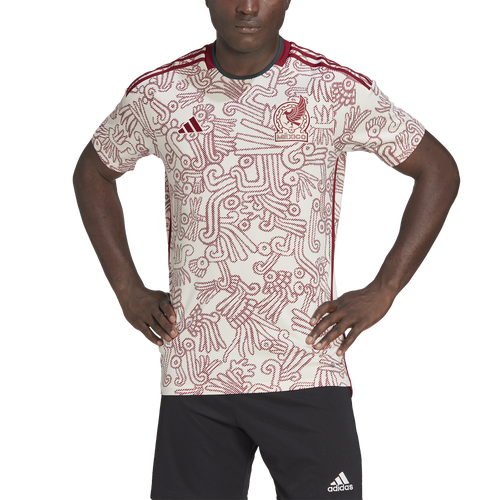 

adidas Mens adidas Mexico 2022 Away Jersey - Mens Wonder White Size L