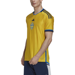 Men's - adidas Sweden National Team 2022/23 Home Jersey - Yellow