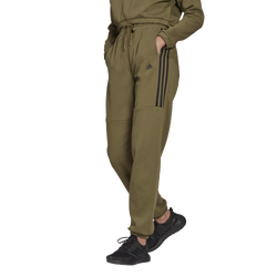 Women's - adidas Sweatpants - Olive/White