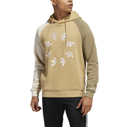 Men's - adidas Bold Hoodie - Tan/White