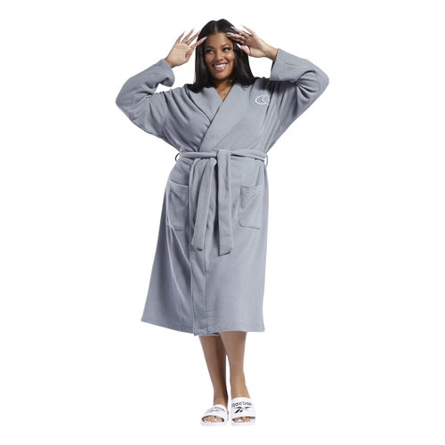 

Reebok Womens Reebok Cardi B Plush Robe - Womens Gray/Gray Size L