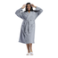 Reebok Cardi B Plush Robe - Women's Gray/Gray