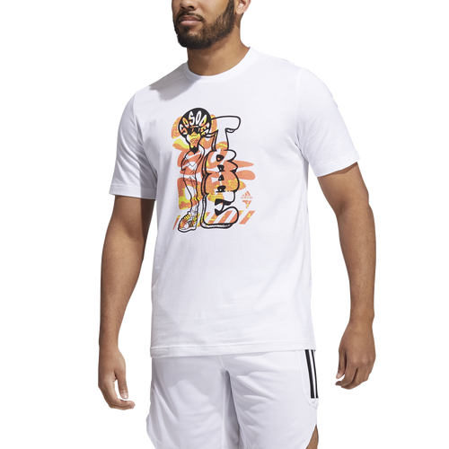 

adidas adidas Trae x SSDR T-Shirt - Mens White/White Size M